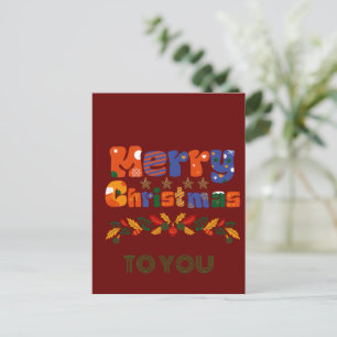 Cartes Pour Fêtes Annuelles  Joyeux Noël Vacances 