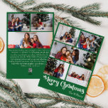 Cartes Pour Fêtes Annuelles Joyeux Noël Vert classique 8 photo verticale<br><div class="desc">Célébrez la saison avec cette carte de vacances unique, verte Joyeux Noël vertical 8 photo avec une touche de charme vintage. Le design minimaliste présente une élégante palette de couleurs vertes et blanches, évoquant l'esprit cosy de l'hiver. Son attrait moderne et ludique, associé à la formulation traditionnelle, crée un équilibre...</div>