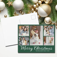 Joyeux Noël vert Collage de photos Minimaliste