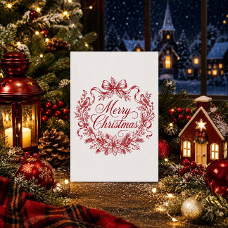 Cartes Pour Fêtes Annuelles Joyeux Noël Vintage