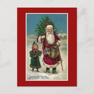 Cartes Pour Fêtes Annuelles Joyeux Noel Vintage
