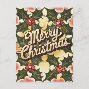Cartes Pour Fêtes Annuelles Joyeux Noël Vintage
