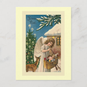 Cartes Pour Fêtes Annuelles "Joyeux Noel Vintage Christmas Card"