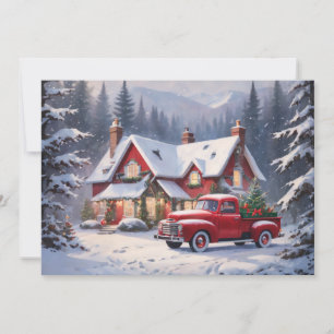 Cartes Pour Fêtes Annuelles Joyeux Noël Vintage Cottage