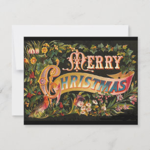 Cartes Pour Fêtes Annuelles Joyeux Noël vintage Design