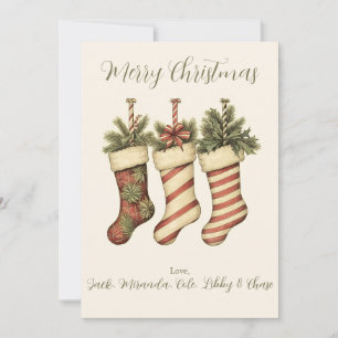 Cartes Pour Fêtes Annuelles Joyeux Noël vintage Yuletide