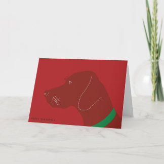 Cartes Pour Fêtes Annuelles Joyeux Noël Vizsla