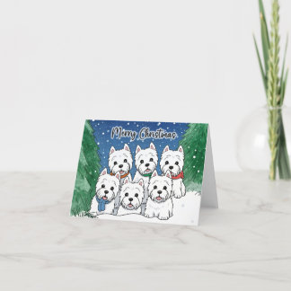 Cartes Pour Fêtes Annuelles Joyeux Noël Westie