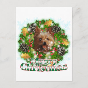 Cartes Pour Fêtes Annuelles Joyeux Noël Yorkie