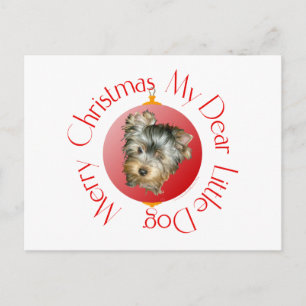 Cartes Pour Fêtes Annuelles Joyeux Noël Yorkshire Terrier