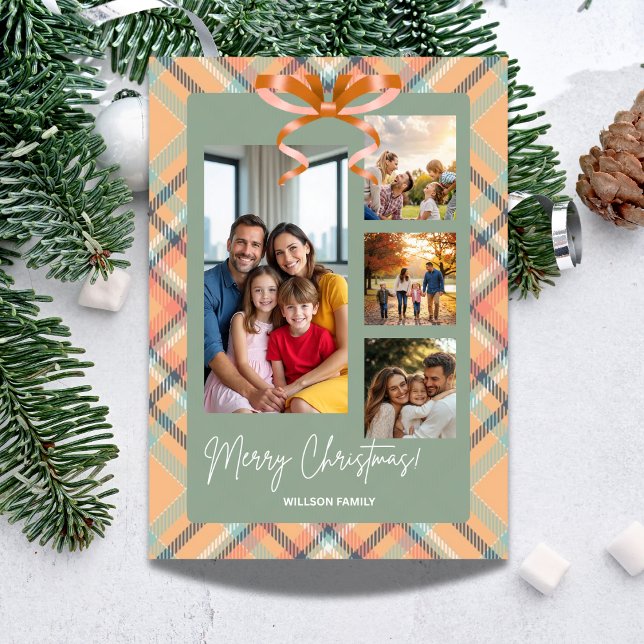 Cartes Pour Fêtes Annuelles Joyeux NoëlFamille Photos Personnalisés (Créateur téléchargé)