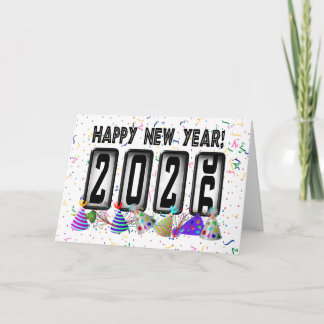 Cartes Pour Fêtes Annuelles Joyeux nouvel an 2026 Odometer