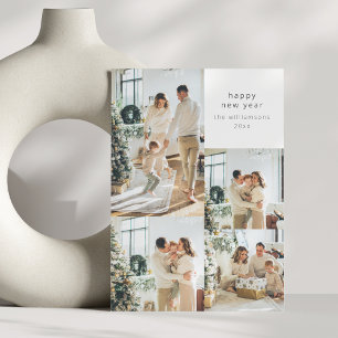 Cartes Pour Fêtes Annuelles Joyeux Nouvel An Multiphoto Collage Message person