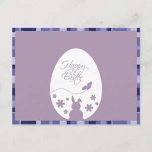 Cartes Pour Fêtes Annuelles Joyeux OEuf de Pâques Pastel Purple Post