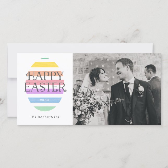 Cartes Pour Fêtes Annuelles Joyeux Oeuf de Pâques Photo de Pâques (Devant)