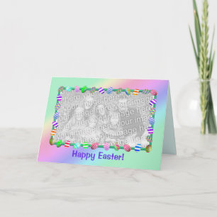Cartes Pour Fêtes Annuelles Joyeux Oeufs de Pâques peints pour la photo