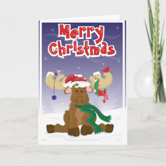 Cartes Pour Fêtes Annuelles Joyeux orignal de Noël