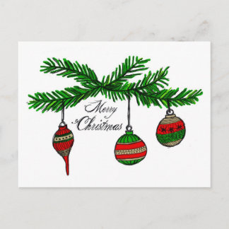 Cartes Pour Fêtes Annuelles Joyeux ornements