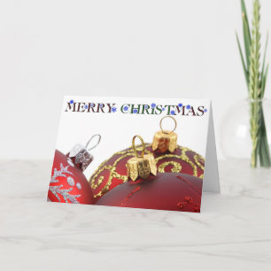 Cartes Pour Fêtes Annuelles Joyeux ornements de Noël