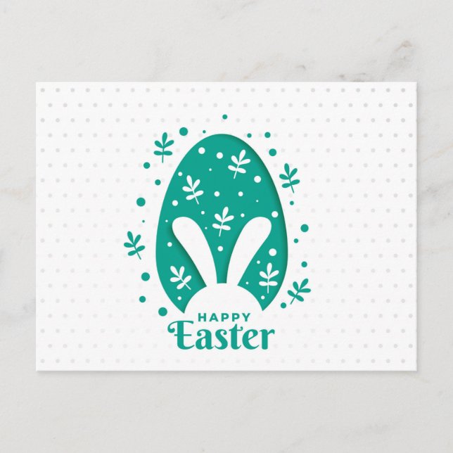 Cartes Pour Fêtes Annuelles Joyeux Pâques (Devant)