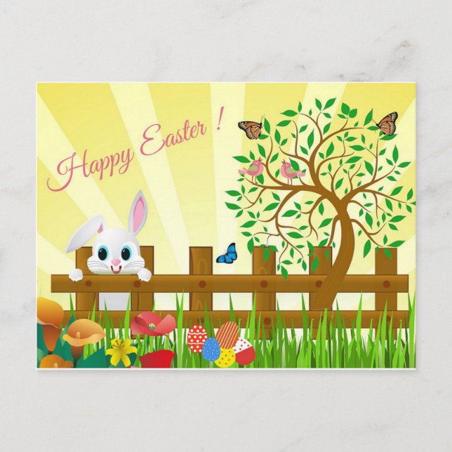 Cartes Pour Fêtes Annuelles Joyeux Pâques (Devant)
