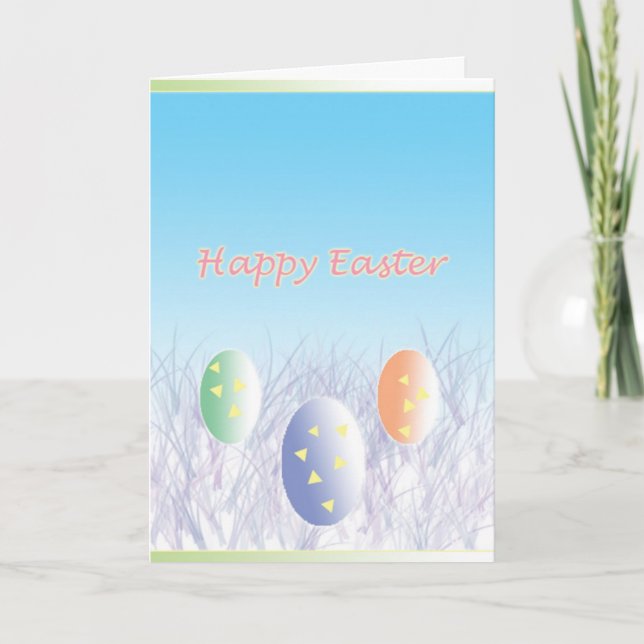 Cartes Pour Fêtes Annuelles Joyeux Pâques (Devant)