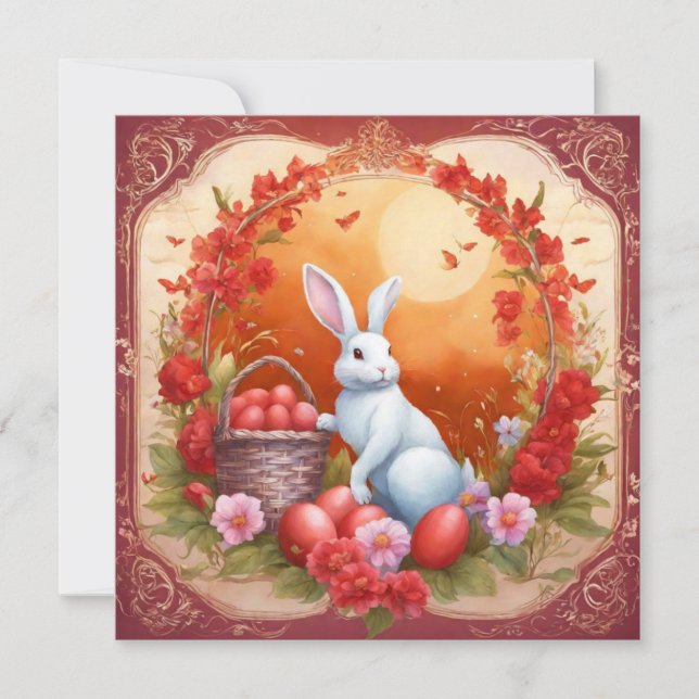 Cartes Pour Fêtes Annuelles Joyeux Pâques (Devant)