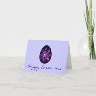 Cartes Pour Fêtes Annuelles Joyeux Pâques 2013 ~ Oeuf Russe Peint Violet