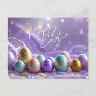 Cartes Pour Fêtes Annuelles Joyeux Pâques Beaux OEufs Pâques Peints