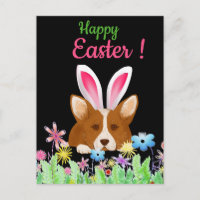 Joyeux Pâques | Corgi avec lapin de Pâques Ear Fun