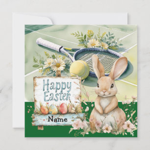 Cartes Pour Fêtes Annuelles Joyeux Pâques de Tennis