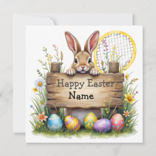Cartes Pour Fêtes Annuelles Joyeux Pâques de Tennis