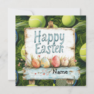 Cartes Pour Fêtes Annuelles Joyeux Pâques de Tennis