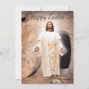 Cartes Pour Fêtes Annuelles Joyeux Pâques - Jésus ressuscité