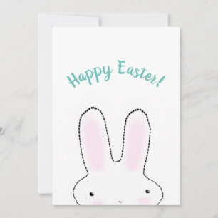 Cartes Pour Fêtes Annuelles Joyeux Pâques Joyeux Printemps mignon Lapin de Pâq