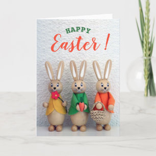 Cartes Pour Fêtes Annuelles Joyeux Pâques   Petite salutation de lapin de Pâqu