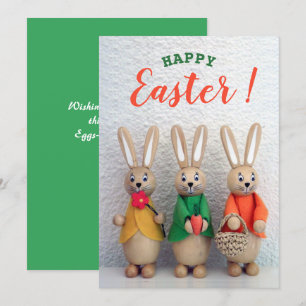 Cartes Pour Fêtes Annuelles Joyeux Pâques   Petite salutation de lapin de Pâqu