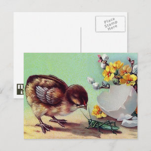 Cartes Pour Fêtes Annuelles Joyeux Pâques. Vintage