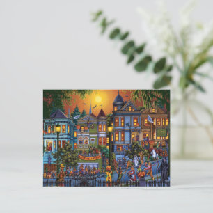 Cartes Pour Fêtes Annuelles Joyeux paysage d'Halloween