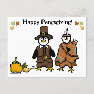 Cartes Pour Fêtes Annuelles Joyeux Pengsgiving