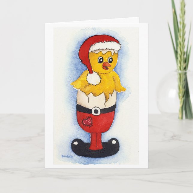 Cartes Pour Fêtes Annuelles Joyeux petit-déjeuner chick (Devant)