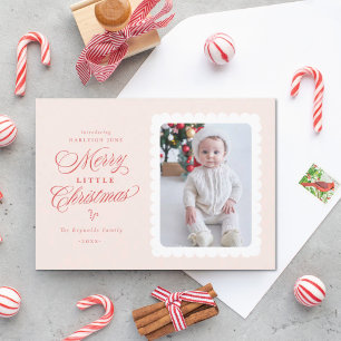 Cartes Pour Fêtes Annuelles Joyeux petit Noël Coquille Saint-Jacques Premier N