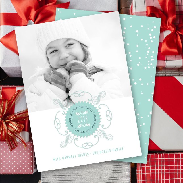 Cartes Pour Fêtes Annuelles Joyeux petit Noël Joyeux Nouvel An Photos du phoqu (Créateur téléchargé)