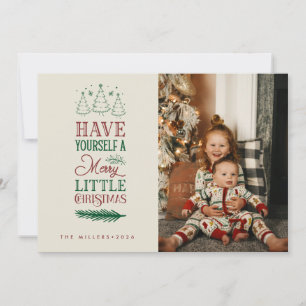 Cartes Pour Fêtes Annuelles Joyeux petit Noël Photo de famille Noël