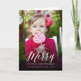Cartes Pour Fêtes Annuelles Joyeux petit Noël Typographie moderne Photo