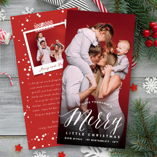 Cartes Pour Fêtes Annuelles Joyeux petit Noël Typographie moderne Photo