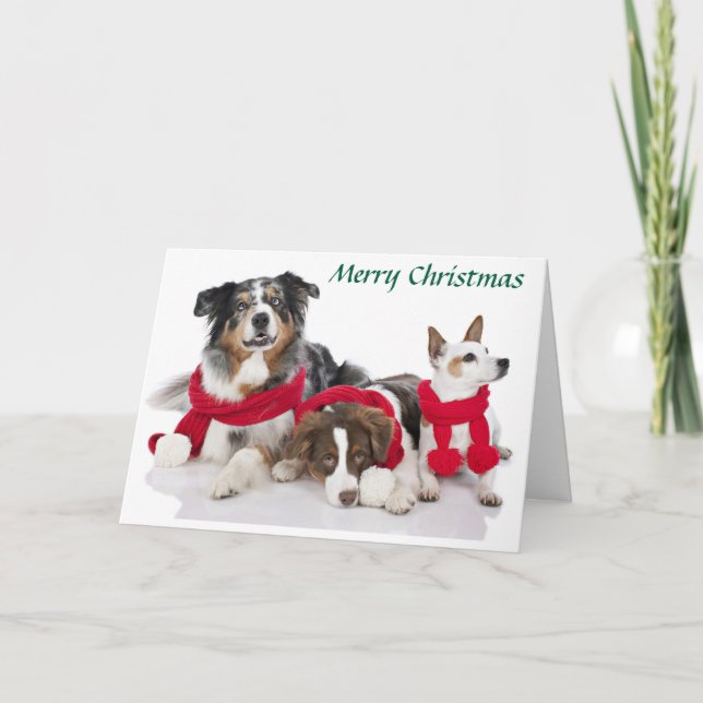 Cartes Pour Fêtes Annuelles Joyeux petits de Noël (Devant)