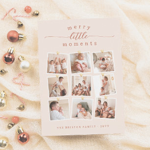 Cartes Pour Fêtes Annuelles Joyeux petits moments 9 Photo Collage Noël