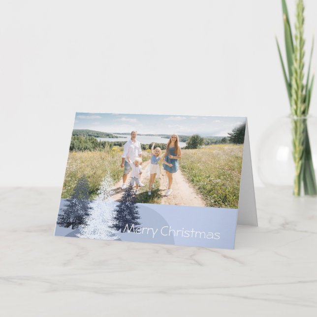 Cartes Pour Fêtes Annuelles Joyeux pins de Noël (Devant)