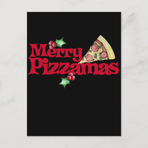 Cartes Pour Fêtes Annuelles joyeux pizzamas